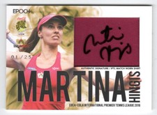 2016 MARTINA HINGIS 1/25 Epoch COCA-COLA IPTL Auto MATCH Worn Shirts Tennis Card