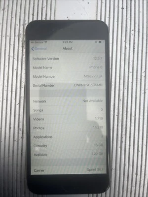 苹果 iPhone 6 太空灰 16GB 无锁版 Sprint — 第 1/2 张图片