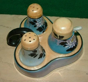 TA  TOSHIRO SHOTEN   THREE PIECE CONDIMENT SET - Picture 1 of 7