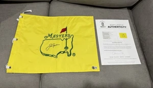 JACK NICKLAUS Signed Undated MASTERS flag BAS COA LOA Augusta National MINT 9 - Picture 1 of 10