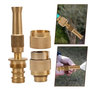 Heavy Duty Brass Hose Nozzle for Garden Hose High Pressure Spraying - Picture 1 of 12