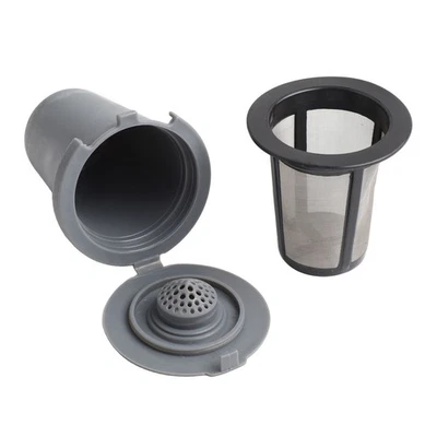 Premium Reusable Coffee Filter Cups for Enhanced Flavor Extraction Gray Color - Image 1 of 4