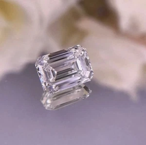 Emerald Cut Loose CVD Diamond 1 Pc Lab-Grown 1.05 Ct D Color 5 x 7 mm Certified - Picture 1 of 20