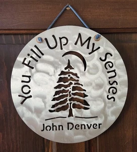 John Denver dekoratives Blechschild 11,5" You Fill Up My Senses Annie's Song - Bild 1 von 3