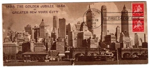 C38 New York City 5c Map Airmaill 1948 First Day Cover - Picture 1 of 2