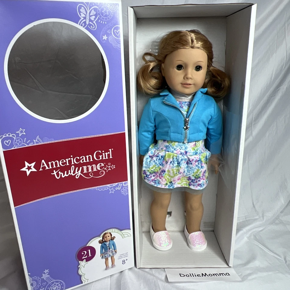 Muñeca American Girl Truly Me pelo rubio/rojo #21 retirada nueva caja abierta avellana ojos X Foto 1 de 4