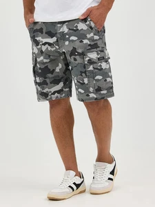 Wrangler Five Star Premium Cargo Short Camo 10" Cotton Black Grey Mens 44 48 NWT - Picture 1 of 6