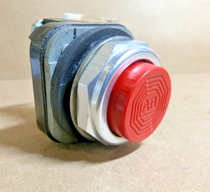 Allen-Bradley 800T-B6D1 Pushbutton, 30mm, Red, Extended Head, 1NO, (NEW NB) - Picture 1 of 7