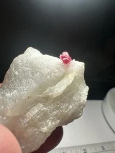 35 gram Spinel w. Matrix / Mogok, Myanmar / Rough Crystal Gemstone Specimen - Picture 1 of 6