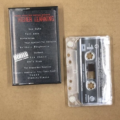 HIGHER LEARNING Cassette Tape 90s Soundtrack ICE CUBE RAGE AGAINST THE MACHINE - Image 1 of 4