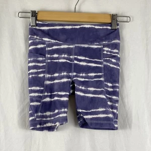 Scorpio Sol Girls Purple Tie-Dye Biker Shorts Small - Picture 1 of 20