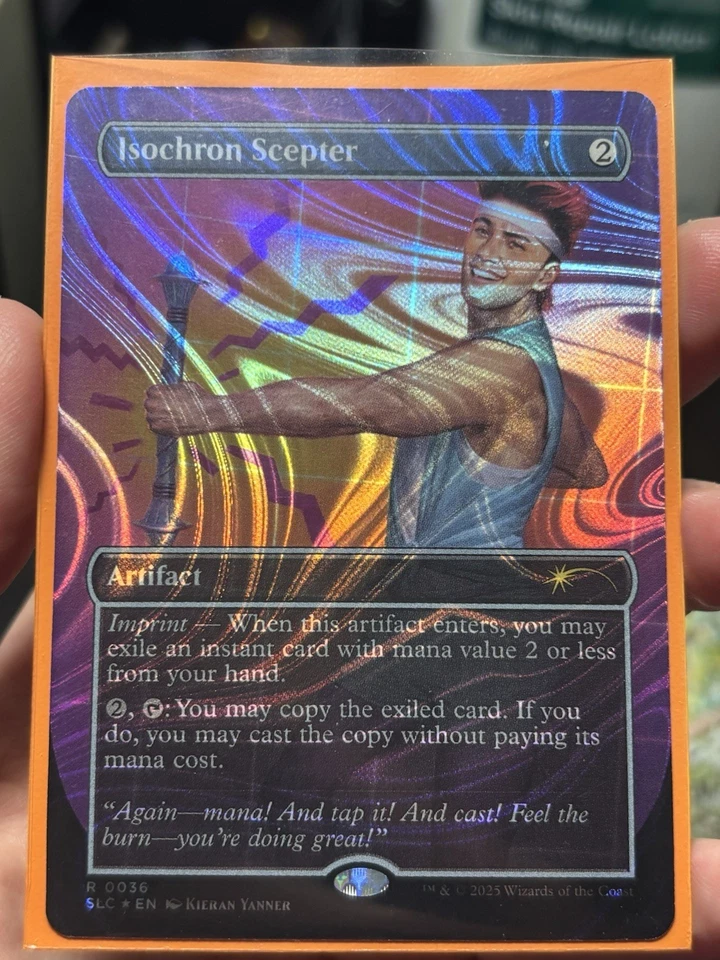 Magic: The Gathering Halo Foil Isochron Scepter Encyclopedia Of Magic - Image 1 of 1