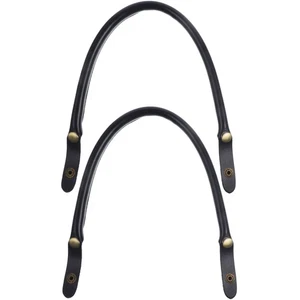 2 Stück Handtaschengriffe PU Griffe Riemen für Damen Handtasche (schwarz) - Bild 1 von 12