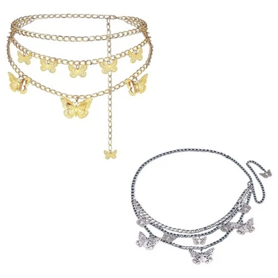 Women Waist Chain Belly Chain Belt Ethnic Belly Dance Belt Belly Chain for Dress - Image 1 of 4