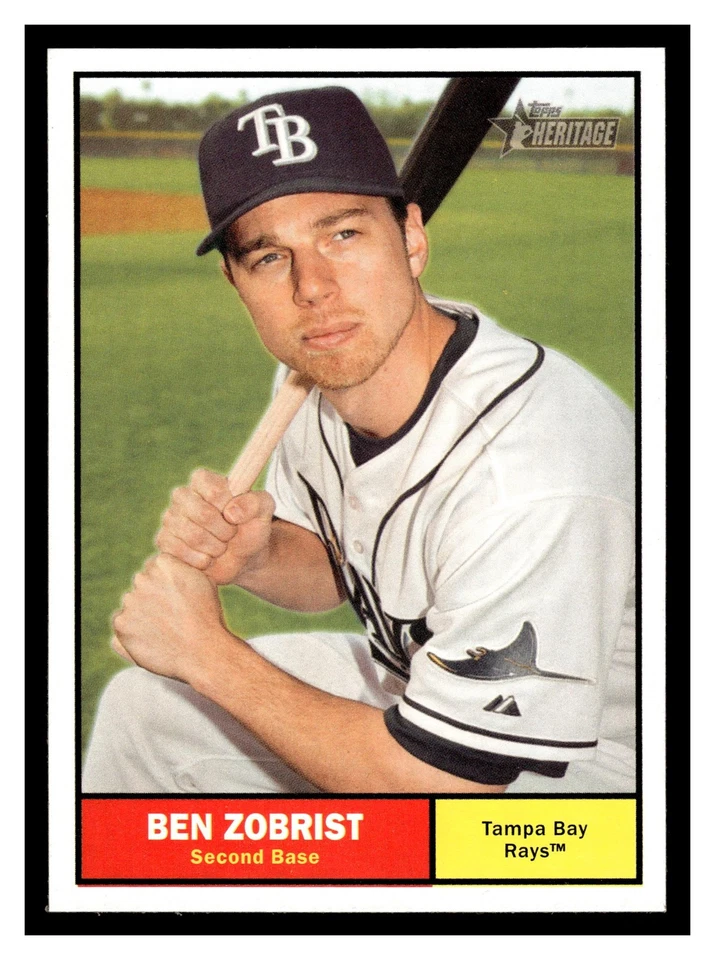 Ben Zobrist #355 2010 Topps Heritage Tampa Bay Rays - Image 1 of 2