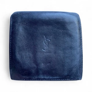 Yves Saint Laurent YSL Mens Slim Bifold Wallet Black Lambskin Leather Uruguay - Picture 1 of 11