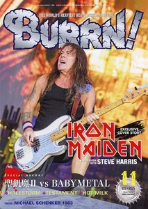 BURRN Nov 2025 feature- IRON MAIDEN Japanese Heavy Music magazine Japan - Picture 1 of 1