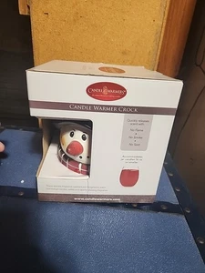 Ceramic Snowman Crock By Candle Warmers For Jar Candles - Picture 1 of 6