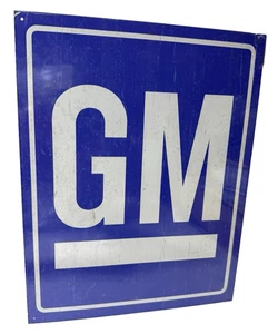 GM Logo General Motors Blechschild Wanddekor 12,5" x 16" Made in USA - Bild 1 von 4