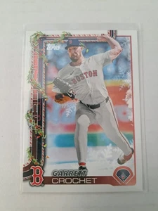 2025 Topps Holiday Garrett Crochet Holiday Back Variation SP H22 Red Sox - Bild 1 von 2