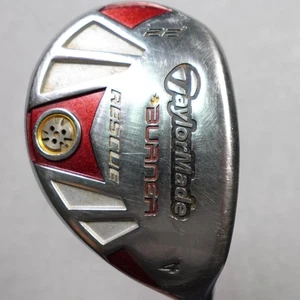TaylorMade Burner Rescue 4 Hybrid 22° REAX SuperFast 65g R Flex Mazza da golf da uomo - Foto 1 di 11
