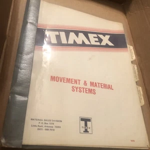 1979 TIMEX Movement & Materials Systems Manual RARE!! - Picture 1 of 3