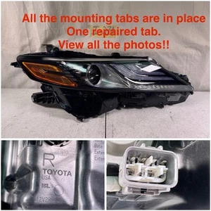 2021 2022 2023 TOYOTA CAMRY LED HEADLIGHT TRIPLE LED DRL RIGHT RH Side BLACK OEM - Picture 1 of 24