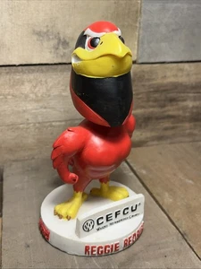 Illinois State University Redbirds Reggie Redbird SGA Bobblehead CEFCU WJBC - Foto 1 di 12
