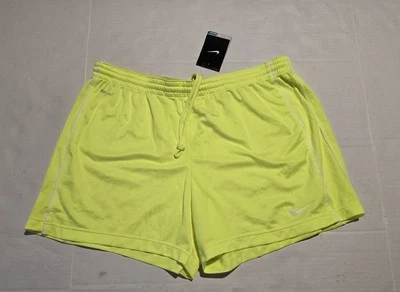 Pantalones cortos deportivos Nike para mujer talla XL Dri Fit amarillos nuevos con etiquetas  Foto 1 de 4