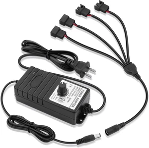 36W 12V PC Fan Speed Controller Adjustable Power Supply 4 Port Speed Controll... - Picture 1 of 12