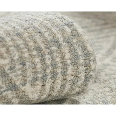 Alfombra de lana geométrica enganchada a mano Momeni Mallorca Foto 1 de 4