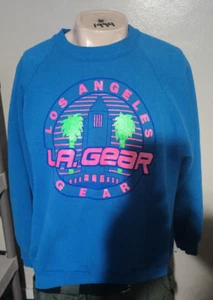 Vintage LA Gear Sweatshirt Herren XL Blau Pullover Rundhals - Bild 1 von 4