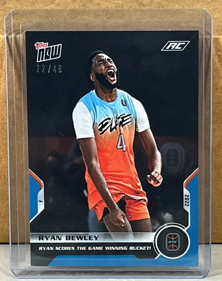 2022 TOPPS NOW Overtime Elite #45 RYAN BEWLEY ROOKIE Blue Parallel 22/49 - Image 1 of 2