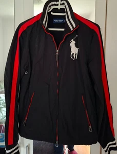 Polo Ralph Lauren Herren Jacke Gr. S Echt Cool Übergang Stehkragen schwarz - Bild 1 von 3