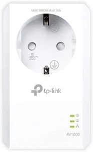 TP-Link Gigabit Powerline Adapter mit Steckdose (1x Gigabit - Bild 1 von 6