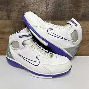 Nike Air Zoom Huarache 2K4 White Court Purple - Men’s Size 12 - 511425-115 Kobe - Picture 1 of 7
