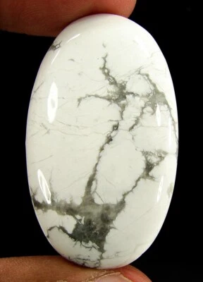 70.80 CT Natürlich Weißer Howlith Lose Edelstein Cabochon Drahtgeflecht Stein - - Bild 1 von 2
