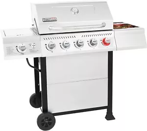 5-Burner BBQ Propane Grill Stainless Steel 64000 BTU Outdoor Picnic Cooking New - Picture 1 of 9