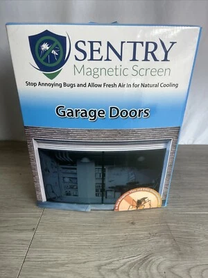 Sentry Screens Fiberglass Mesh Magnetic Screen Door Heavy Duty Self Closing Net Foto 1 de 4