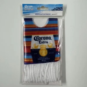 Corona Extra Serape Bottle Poncho Koozie with Fringe - Picture 1 of 6