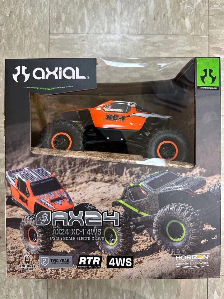 Axial AX24 XC-1 1/24 4WD RTR 4WS Mini Crawler (Orange) AXI00003T2 NEW!! - Image 1 of 4