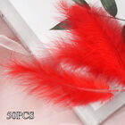 50pcs Natural Plumes 10-15cm Turkey White Feather Plume Fluffy Wedding Dress DIY