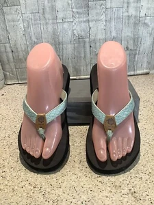 Yellow Box Light Blue Flip Flop Sandals Womens Sz 7 - Bild 1 von 10