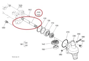 Nuevo eje delantero derecho interno para Kubota M5700DT - Imagen 1 de 1