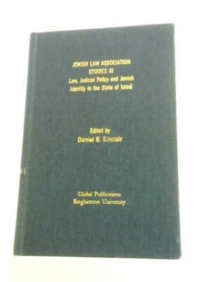 Jewish Law Association Studies XI (Daniel B.Sinclair (Ed.) - 2000) (ID:21977) - Image 1 of 2