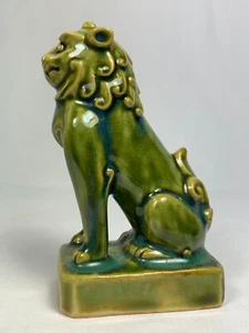 Shishi Lion Fu Foo Dog Oribe Talisman Statue Figurine Vintage Japan - Picture 1 of 9