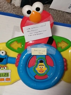 Volante de motorista Sesame Street Elmo Giggle 'n Go brinquedo Mattel ; (não funciona) - Imagem 1 de 4