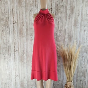 AMERICAN LIVING Size 6 Mock Neck Jersey Dress CORAL - Picture 1 of 6