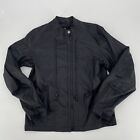 Motorcycle Jacket Size Medium Windbreaker Black Full Zip Power Trip