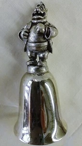 DISNEY NE COLLECTOR'S SOCIETY SILVER PLATED & PEWTER BELL "Chief O'Hara" - Picture 1 of 7